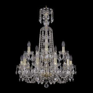 Люстра хрустальная 1402/10+5/195/XL-81/2d G