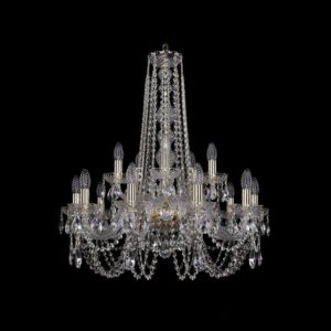Люстра хрустальная 1402/10+5/240/h-75 G