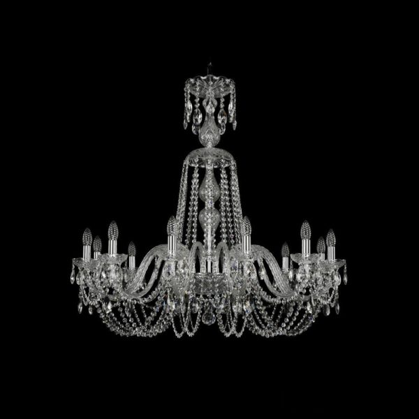 Люстра хрустальная 1402/12/360/XL-95 Ni