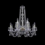 Люстра хрустальная 1402/8+4/240/h-76 G