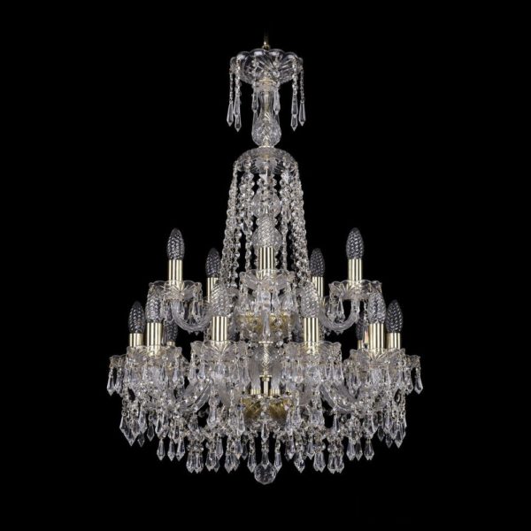 Люстра хрустальная 1403/10+5/195/XL-84/2d G