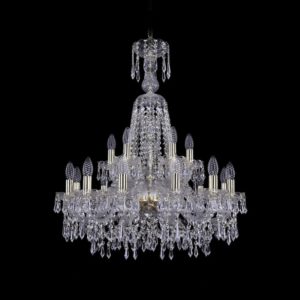Люстра хрустальная 1403/12+6/240/XL-80 G