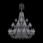 Люстра хрустальная 1403/20+10+5/530/XL-203/3d Ni