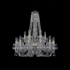 Люстра хрустальная 1406/12+6/240/h-75 G