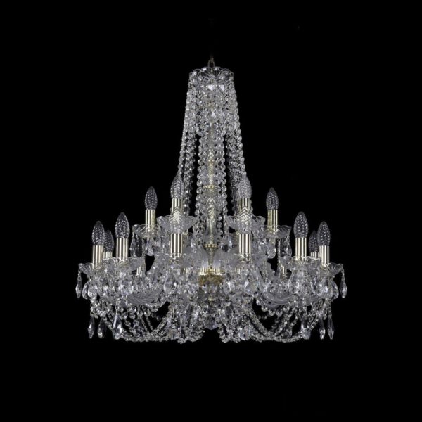Люстра хрустальная 1406/12+6/240/h-75 G