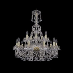 Люстра хрустальная 1409/10+5/240/XL-77 G