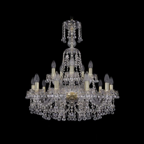 Люстра хрустальная 1409/10+5/240/XL-77 G