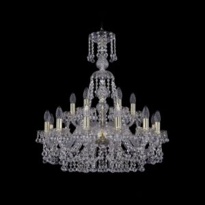 Люстра хрустальная 1409/12+6/240/XL-76 G
