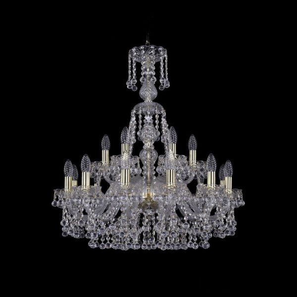 Люстра хрустальная 1409/12+6/240/XL-76 G