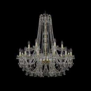 Люстра хрустальная 1409/12+6/300/h-95 G