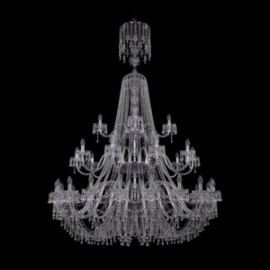 Люстра хрустальная 1410/20+10+5/530/XL-200/3d Ni V0300