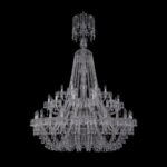 Люстра хрустальная 1410/24+12+6/460/XL-175/2d Ni V0300