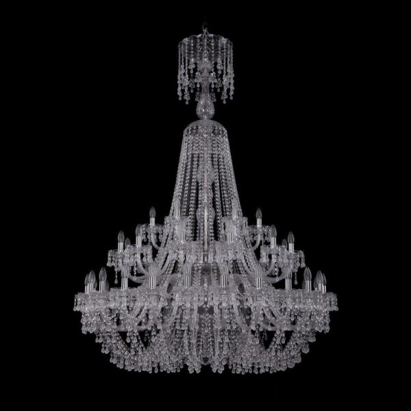 Люстра хрустальная 1410/24+12+6/460/XL-175/2d Ni V0300 Люстра хрустальная 1410/24+12+6/460/XL-175/2d Ni V0300