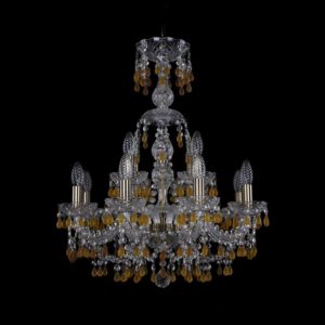 Люстра хрустальная 1410/8+4/195/XL-66 Pa V1003