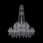 Люстра хрустальная 1411/20+10+5/400/XL-155/2d Ni