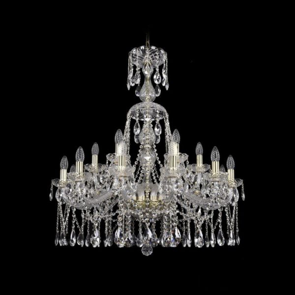 Люстра хрустальная 1413/12+6/300/XL-95 G Люстра хрустальная 1413/12+6/300/XL-95 G