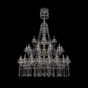 Люстра хрустальная 1413/20+10+5/530/XL-201/3d G