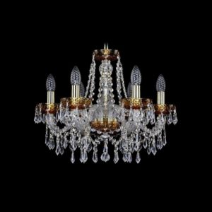 Люстра хрустальная 2403/6/160 G Amber/1B