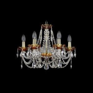 Люстра хрустальная 2406/6/160 G Amber/1A