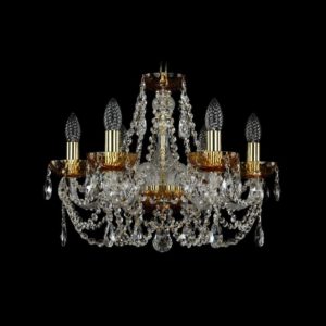 Люстра хрустальная 2406/6/160 G Amber/1C
