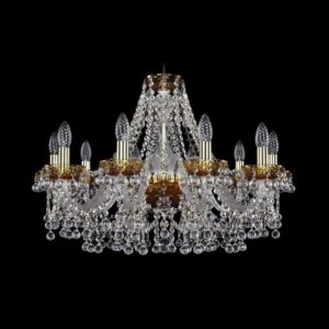 Люстра хрустальная 2409/10/240 G Amber/1B