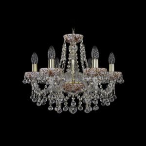 Люстра хрустальная 2409/6/160 G Amber/White/1A