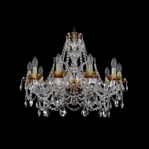 Люстра хрустальная 2411/10/240 G Amber/1B